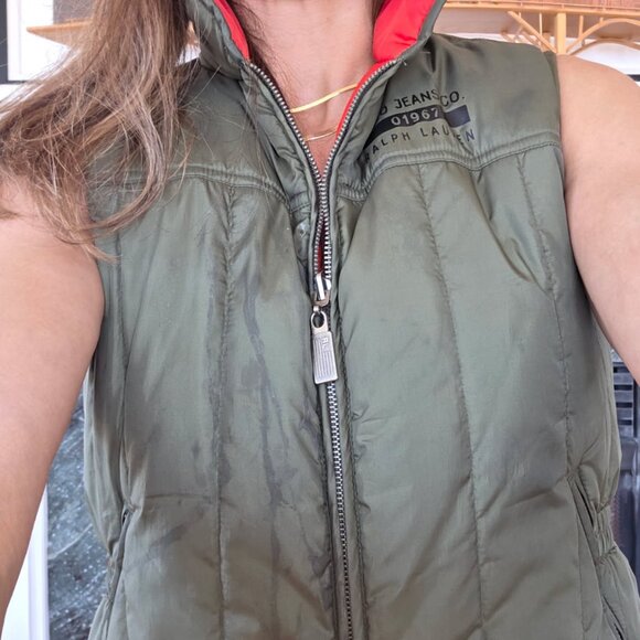 Like New, Polo Ralph Lauren Reversible Quilted Field Puffer Vest - Picture 8 of 16